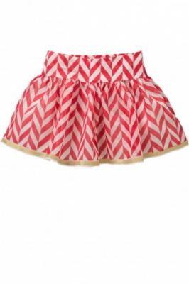 Chevron short skirt